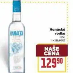 Billa Hanácká vodka nabídka