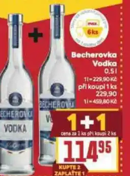 Billa Becherovka Vodka nabídka