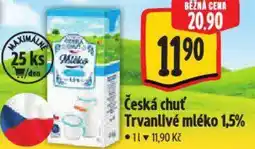 Albert Česká chuť Trvanlivé mléko 1,5% nabídka