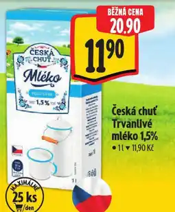 Albert Česká chuť Trvanlivé mléko 1,5% nabídka