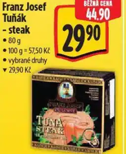 Albert Franz Josef Tuňák - steak nabídka