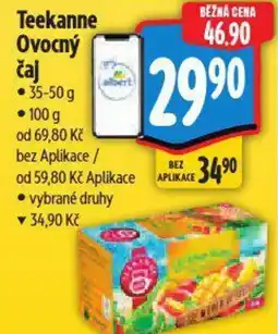 Albert Teekanne Ovocný čaj nabídka