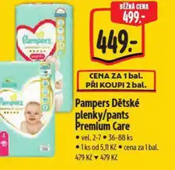 Albert Pampers Dětské plenky/pants Premium Care nabídka