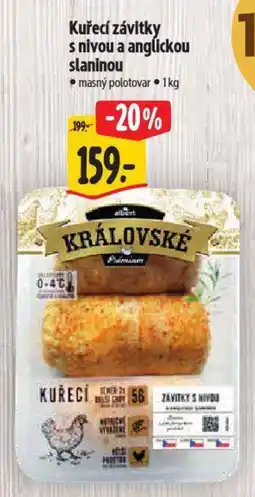 Albert Kuřecí závitky s nivou a anglickou slaninou nabídka