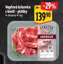 Albert Vepřová krkovice s kostí - plátky nabídka
