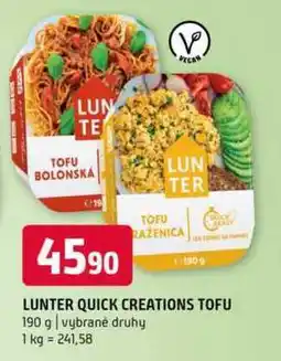 Terno LUNTER QUICK CREATIONS TOFU 190 g nabídka