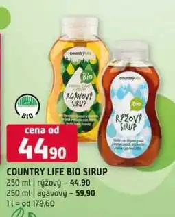 Terno COUNTRY LIFE BIO SIRUP 250 ml nabídka