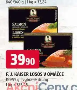 Terno F.J. KAISER LOSOS V OMÁČCE 110/55 g nabídka