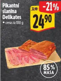Albert Pikantní slanina Delikates nabídka