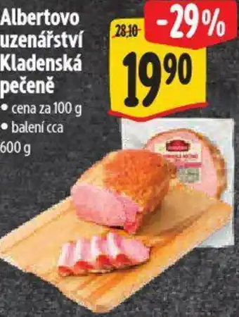Albert Albertovo uzenářství Kladenská pečeně nabídka
