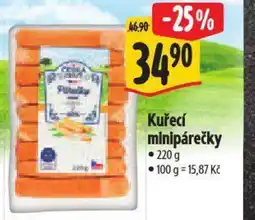 Albert Kuřecí minipárečky nabídka
