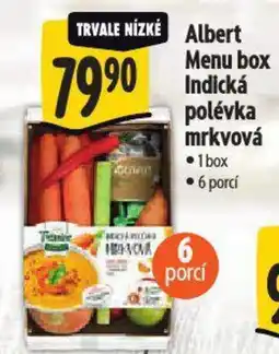Albert Albert Menu box Indická polévka mrkvová nabídka