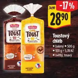 Albert Toustový chléb nabídka