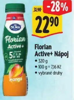 Albert Florian Active+ Nápoj nabídka