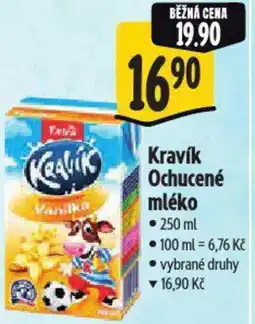 Albert Kravík Ochucené mléko nabídka