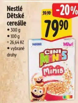 Albert Nestlé Dětské cereálie nabídka