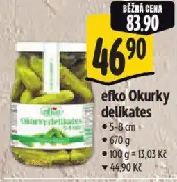 Albert Efko Okurky delikates nabídka