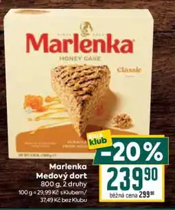 Billa MARLENKA Medový dort nabídka