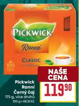Billa Pickwick Ranní, černý čaj nabídka