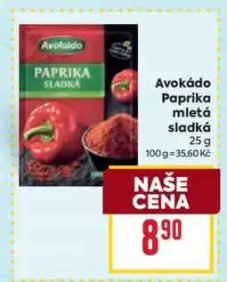 Billa Avokádo Paprika mletá sladká nabídka
