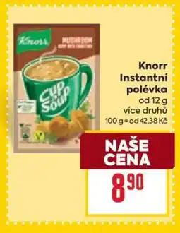 Billa Knorr Instantní polévka nabídka