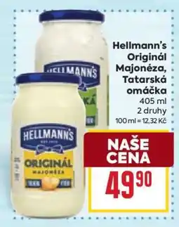 Billa Hellmann’s Originál Majonéza, Tatarská omáčka nabídka