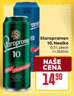 Billa Staropramen 10, Nealko nabídka