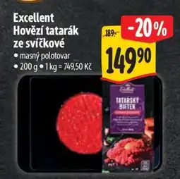 Albert Excellent Hovězí tatarák ze svíčkové nabídka