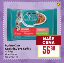 Billa Purina ONE Kapsičky pro kočky nabídka
