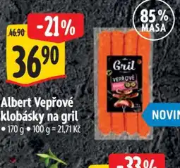 Albert Albert Vepřové klobásky na gril nabídka
