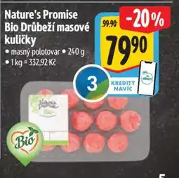 Albert Nature's Promise Bio Drůbeží masové kuličky nabídka