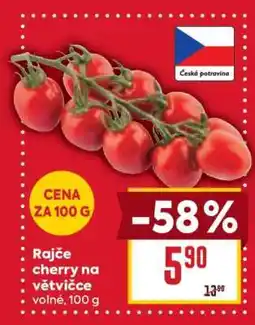Billa Rajče cherry na větvičce nabídka