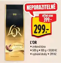Albert L’OR zrnková káva nabídka