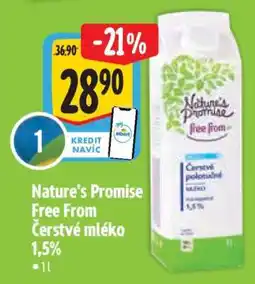 Albert Nature's Promise Free From Čerstvé mléko 1,5% nabídka