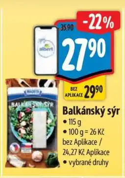 Albert Balkánský sýr nabídka