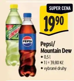 Albert Pepsi, Mountain Dew nabídka