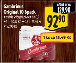 Albert Gambrinus Originál 10 6pack nabídka