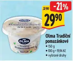 Albert Olma Tradiční pomazánkové nabídka