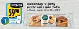 Albert Rustikální bageta s plátky kuřecího masa a sýrem cheddar nabídka