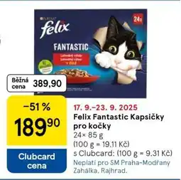 Tesco Felix Fantastic Kapsičky pro kočky nabídka
