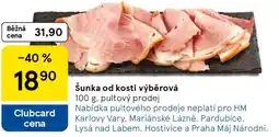 Tesco Šunka od kosti výběrová nabídka