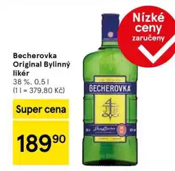 Tesco Becherovka Original bylinný likér nabídka