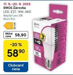 Tesco Emos Žárovka nabídka
