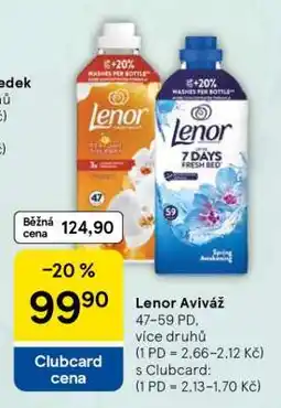 Tesco Lenor aviváž nabídka
