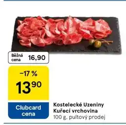 Tesco Kostelecké Uzeniny Kuřecí vrchovina nabídka