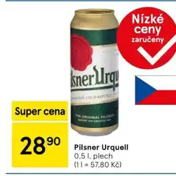 Tesco Pilsner Urquell nabídka