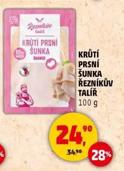 Penny Market Krůtí prsí šunka Řezníkův talíř nabídka