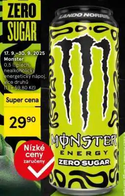 Tesco Monster Energy Zero Sugar nabídka
