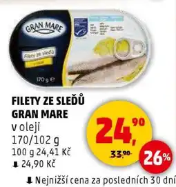 Penny Market FILETY ZE SLEDĚŮ GRAN MARE nabídka