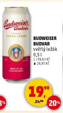 Penny Market BUDWEISER BUDVAR světlý ležák 0,5 l nabídka